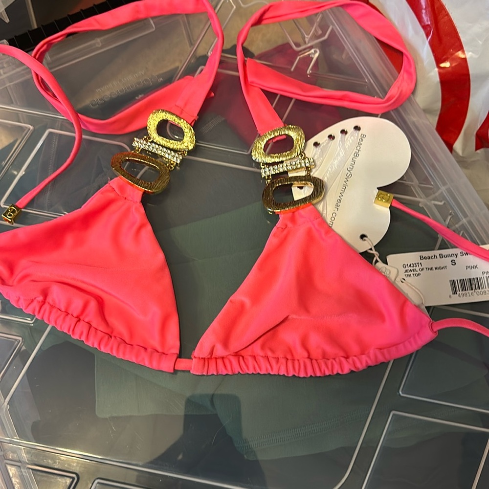 Beach Bunny Jewel of the night top pink bling
